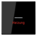 Jung LS990HSW Wippe Heizung Notschalter m.Lichtleiter schwarz