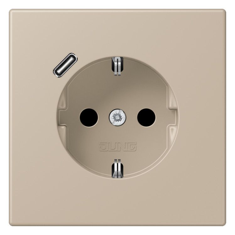 Jung LC1520-18C243 SCHUKO-Steckd.m.USB Typ C LC32142