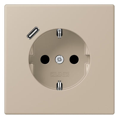 Jung LC1520-18C243 SCHUKO-Steckd.m.USB Typ C LC32142