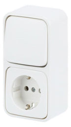 BJ 2601/6/2300EAPW500 SCHUKO Steckdose m.Wippschalter aws Busch-Duro 2000AP