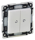 Legrand 752159 Doppelwechselschalter (SL) bel. IP44 Valena Life ultraweiß