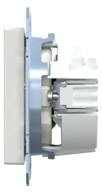 Mert MEG 2350-0319 SCHUKO-Steckdose+Kz Computer BRS StK polarweiß gl.Sys.M