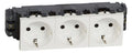 Legrand 278603L 3xSchuko Steckdose erh.Berührungsschutz Mosaic ultraweiß