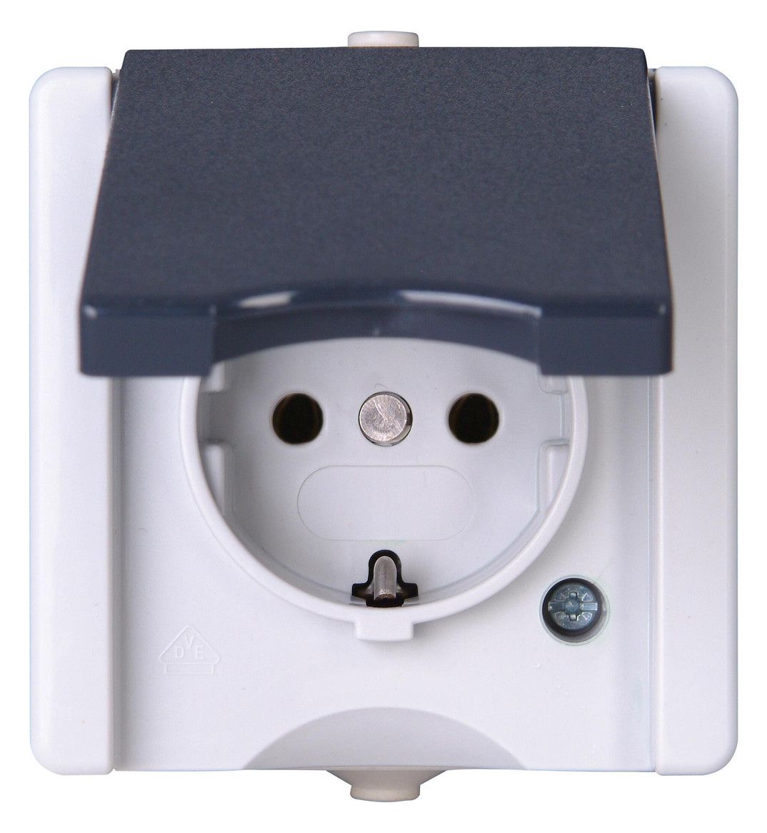 Kopp 947456005 proAQA Schuko Steckdose Klappd.grau