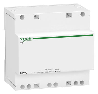 Schneider A9A15218 Sicherheitstrans- formator 16VA iTR 230VAC Ausg.12-24V