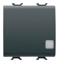 GEWISS GW12073 Wechselschalter m.Symbol- fenster beleuchtb. 2M 1P 16AX Schwarz