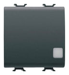 GEWISS GW12073 Wechselschalter m.Symbol- fenster beleuchtb. 2M 1P 16AX Schwarz