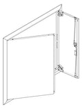 ABN GBRU34T Blendrahmen m.Volltüre f.UP-Flachverteiler,3x4-reihig