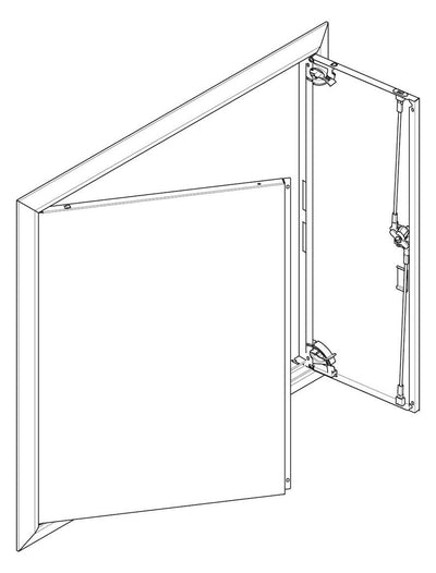 ABN GBRU34T Blendrahmen m.Volltüre f.UP-Flachverteiler,3x4-reihig