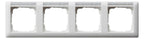 GIRA 109427 Abdeckrahmen 4fach waager. BSF Standard 55 Reinweiß seidenmatt
