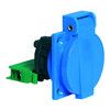 Bals 7168 Schuko-Anbausteckdose 16A 3p IP54 blau H/B/T:61,5x24,5x70mm