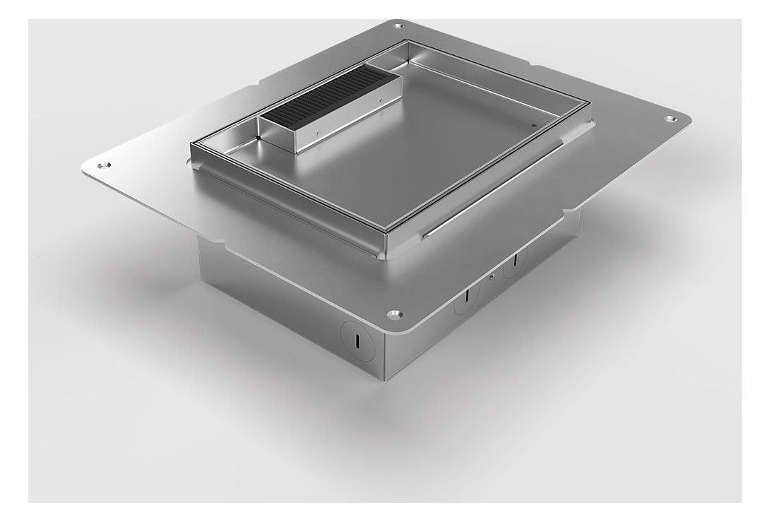 Bodensteckdose 8904HB 3x Schuko 1x Antenne belegbar 8904HB-3-0