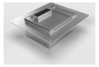 Bodensteckdose 8904HB 3x Schuko 1x Antenne belegbar 8904HB-3-0