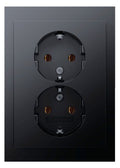 Berker 47747006 Doppelsteckdose SCHUKO m Abdeckplatte Berker K.1 anth matt