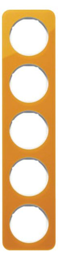 Berker 10152339 Rahmen 5fach R.1 Acryl orange transp./polarweiß glänz
