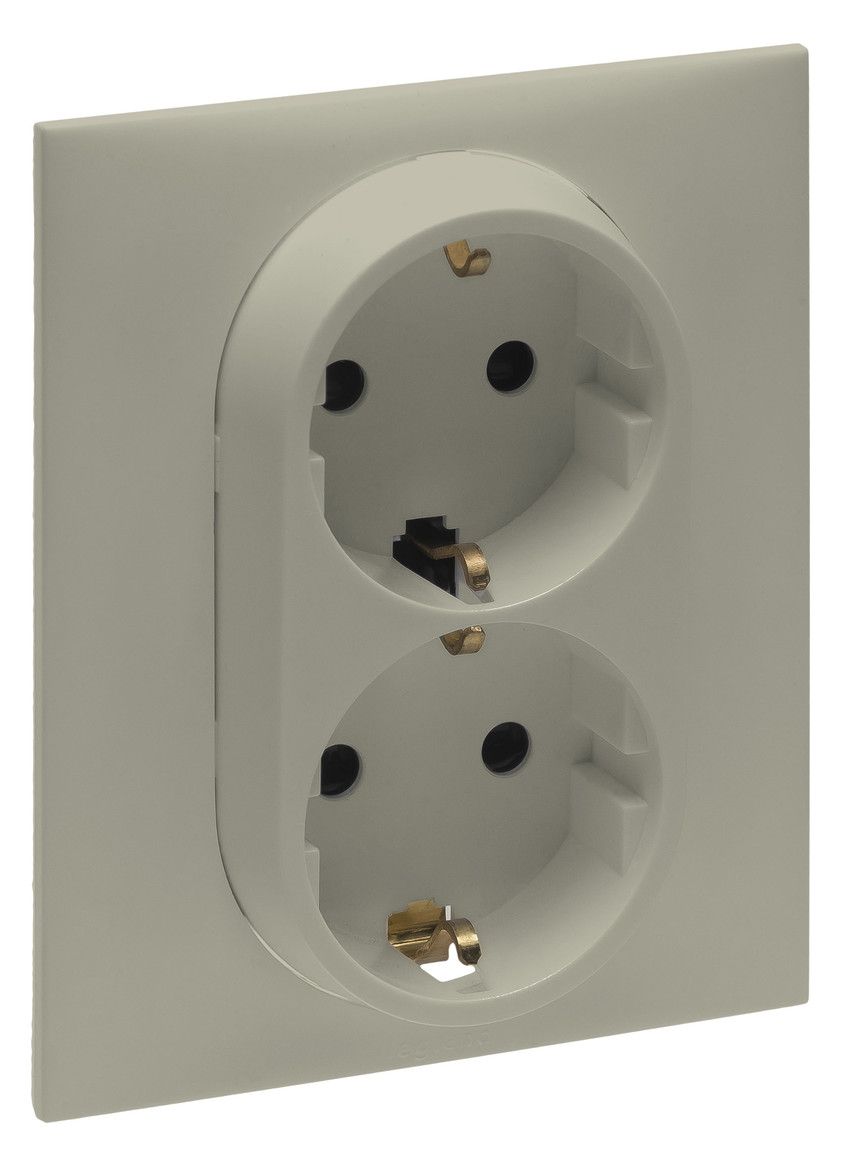 Legrand 864664 Schuko Steckdose 1-fach Dose Berührungsschutz Niloe Step Sand