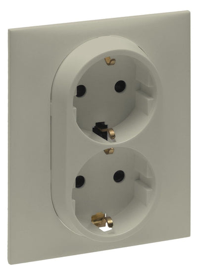 Legrand 864664 Schuko Steckdose 1-fach Dose Berührungsschutz Niloe Step Sand