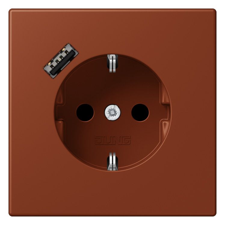 Jung LC1520-18A247 SCHUKO-Steckd.m.USB Typ A LC4320D
