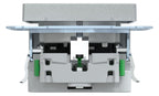 Mert MEG 2366-0460 Schuko-Steckdose m.USB Ladegerät aluminium