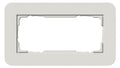 GIRA 1002421 Abdeckrahmen 2f o.Mittelst. E3 Hellgrau/Anthrazit Soft-Touch