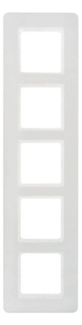 Berker 10156189 Rahmen 5fach Q.7 polarweiß samt