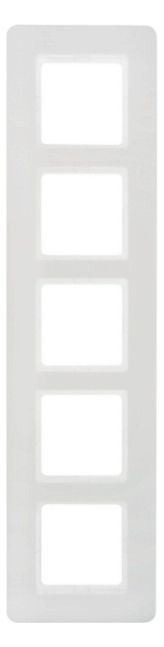 Berker 10156189 Rahmen 5fach Q.7 polarweiß samt