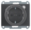 Berker 47087006 Steckdose SCHUKO+Fi u.erh.BS K.1 anthrazit matt