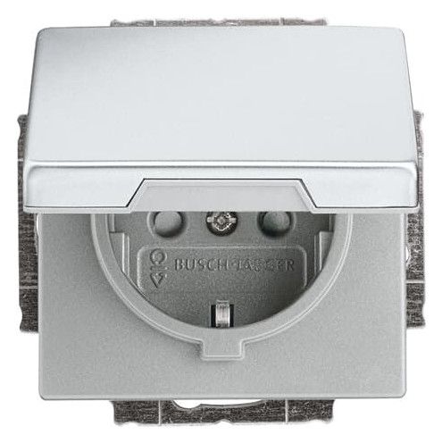 BJ 20 EUKB-866 SCHUKO Steckdosen-Einsatz edelstahl pur edelstahl
