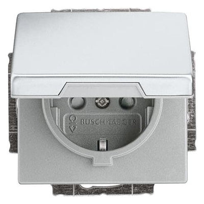 BJ 20 EUKB-866 SCHUKO Steckdosen-Einsatz edelstahl pur edelstahl