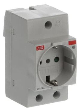 ABB M1173-L SCHUKO-Steckdose Italien lichtgrau, RAL 1173 2CSM112000R0701