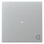 GIRA 329126 Wippe Kontrollfenster+Symbol Steckdose System 55 Farbe Alu