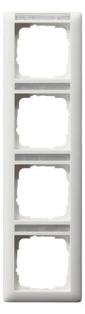 GIRA 111427 Abdeckrahmen 4fach senkrecht BSF Standard 55 Reinweiß seidenmatt