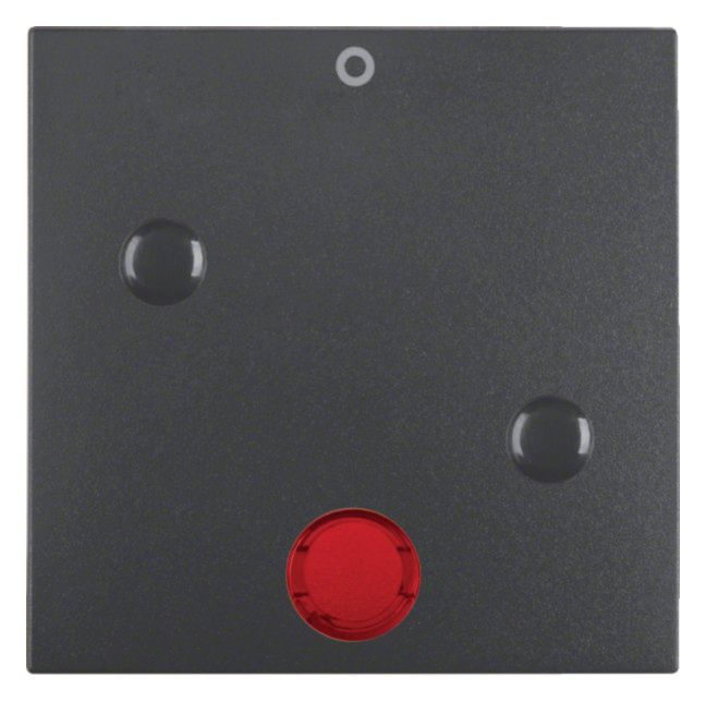Berker 15771606 Wippe anschraubbar m.Linse rot+Aufdr.0 B.3/B.7 anthr. mt