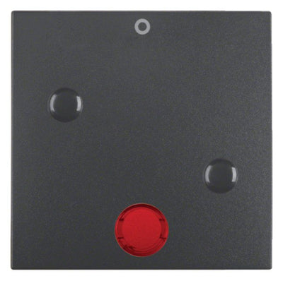 Berker 15771606 Wippe anschraubbar m.Linse rot+Aufdr.0 B.3/B.7 anthr. mt