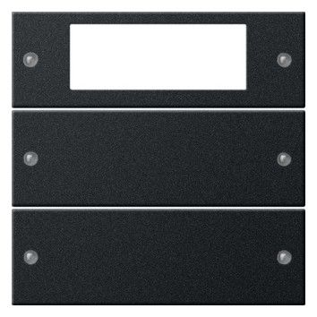 GIRA 2192005 Wippenset 2fach Plus System 55 Schwarz matt (lackiert)