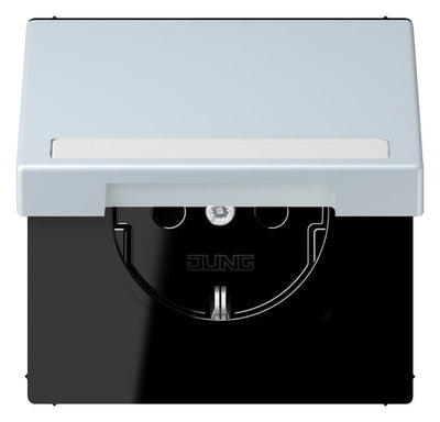 Jung LC1520BFNAKL209 SCHUKO-Steckd.KI m. Klappdeckel m.S