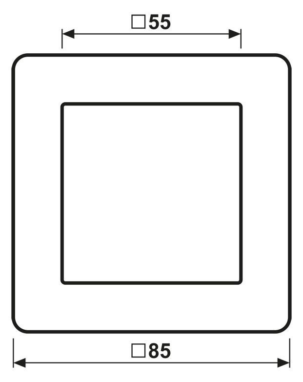Jung AF581BFAL Rahmen 1f.bruchsicher f.waager.u.senkr.komb.