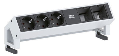 Bachmann 902.200 DESK2 3xSchuko 1xABD Strom 0,2m GST18 RAL9010