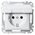 Mert MEG 2314-0419 SCHUKO-Steckdose BRS Klappd. IP44 StK polarweiß System M