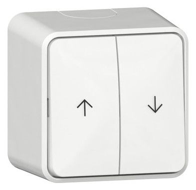 GIRA 315913 Wipp-Jalousieschalter Pfeile AP Reinweiß