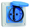 Bals 71111 Schuko-Anbausteckdose 16A 3p IP54 blau ortsveränderlich