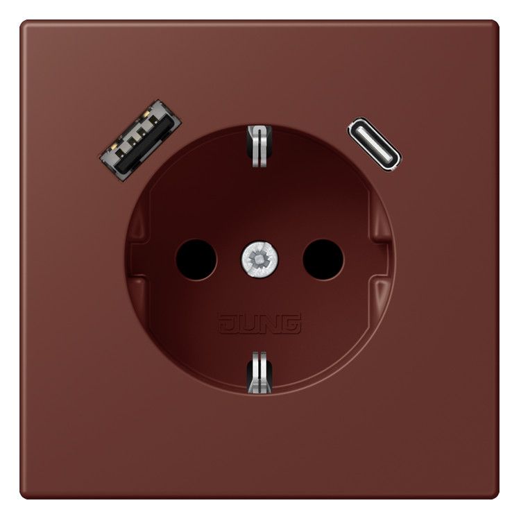Jung LC1520-15CA235 SCHUKO-Steckd.m.USB Typ AC LC32120