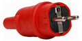 Kopp 170012049 TPE Schuko Stecker m.Knickschutz Schutzart IP20 rot