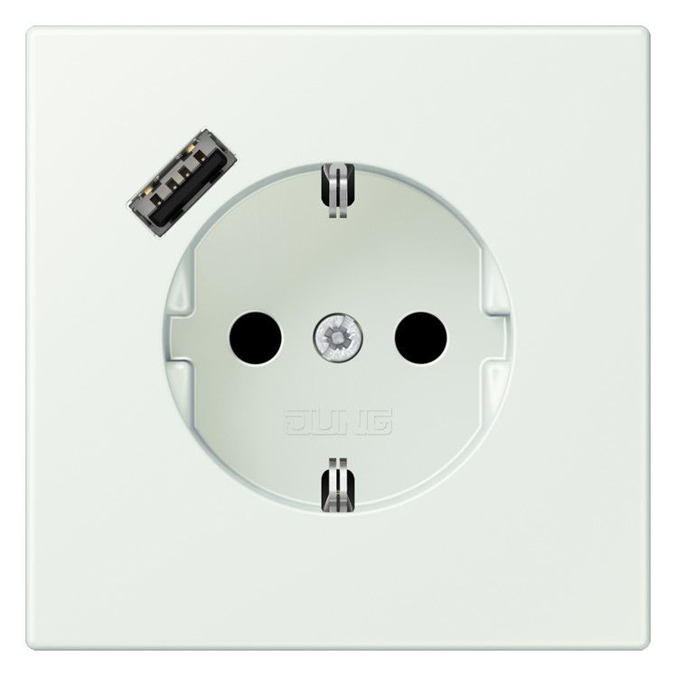 Jung LC1520-18A210 SCHUKO-Steckd.m.USB Typ A LC32024