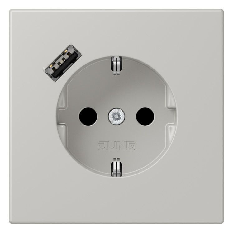 Jung LC1520-18A205 SCHUKO-Steckd.m.USB Typ A LC32013