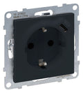 Legrand 765426 SEANO Schuko-Steckdose +USB-C m.Steckklemmen Anthrazit lackiert