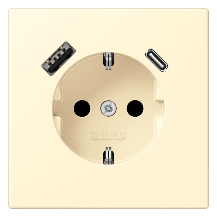 Jung LC1520-15CA201 SCHUKO-Steckd.m.USB Typ AC LC32001
