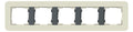 GIRA 0215427 Abdeckrahmen 5fach E3 Sand/Anthrazit Soft-Touch