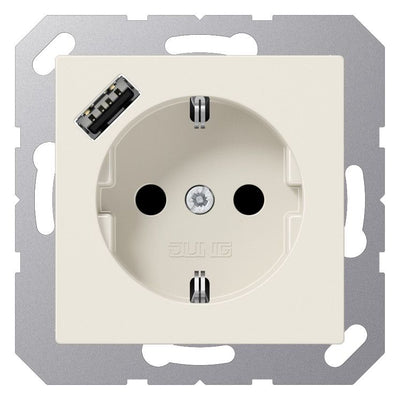 Jung A1520-18A SCHUKOsteckdose m.USB Typ A
