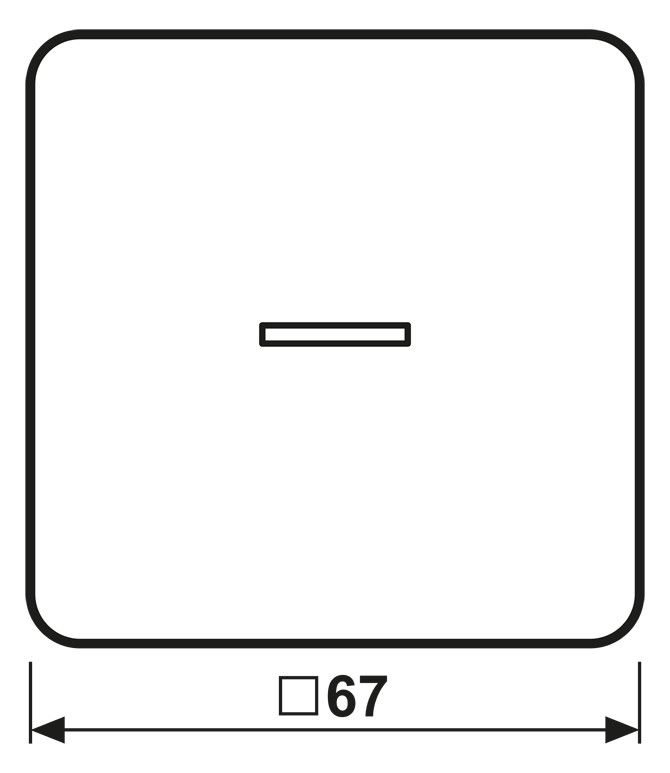 Jung CD590KO5TBR Wippe Symbol Tür m.Lichtleiter braun